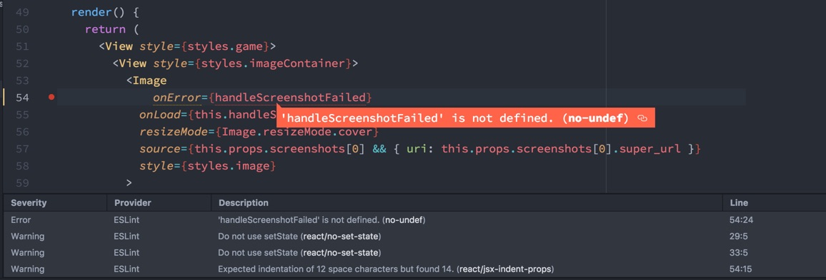 linting in Atom