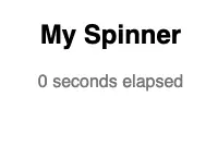 spinner disappears